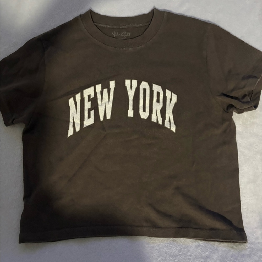 Brandy Melville Brown New York Graphic T-Shirt